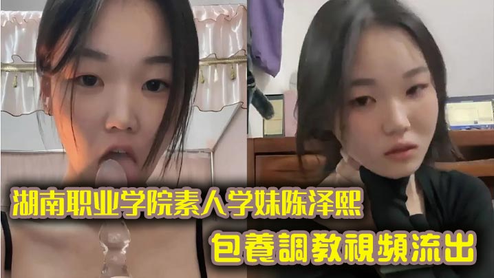 湖南职业学院素人学妹陈泽熙包养调教视频流出，私底下玩的真尼玛花封面图
